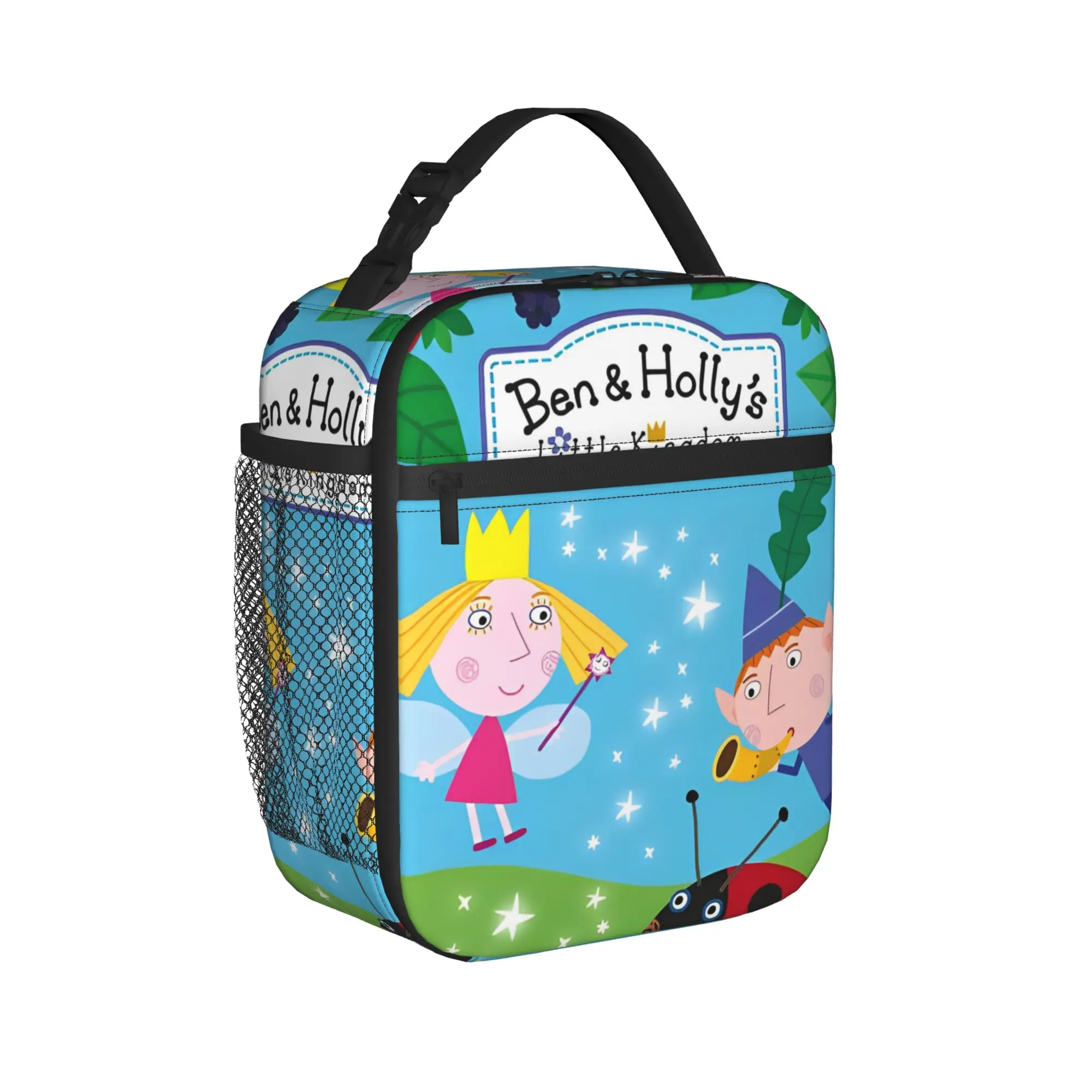 Ben And Holly's Little Kingdom Insulated Lunch Bag Cooler Bag Reusable,Meal Container  High Capacity Lunch Box Tote Food Handbag