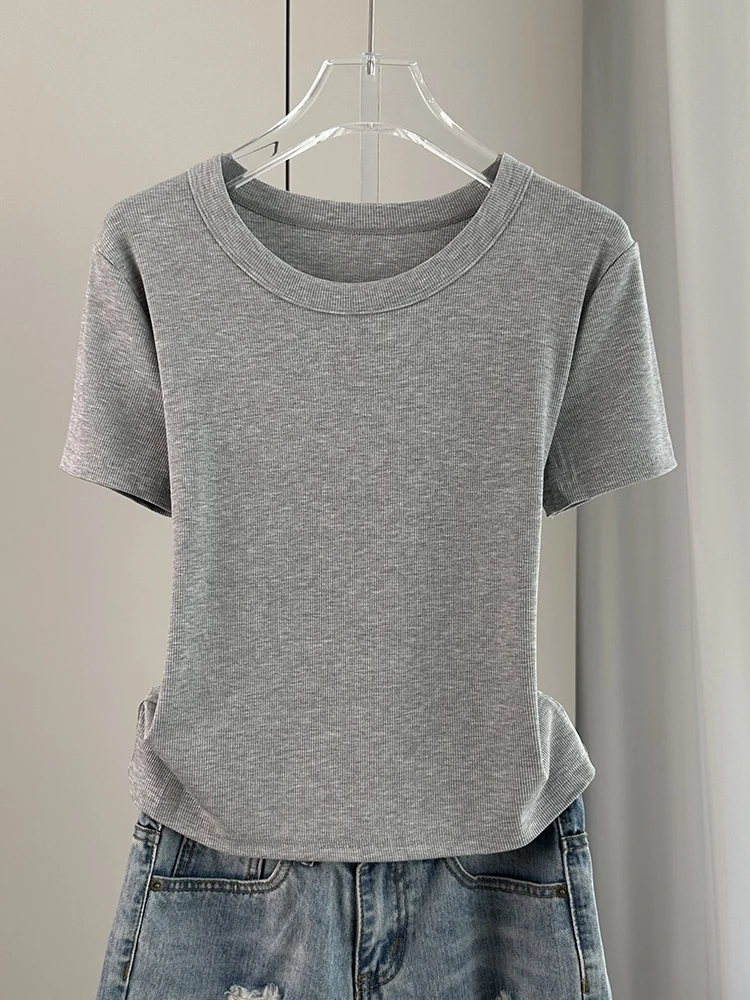 

Женская шерстяная футболка с коротким рукавом, базовый слой шерсти, Женская Базовая футболка с коротким рукавом, стройнящие женские топы 2024 M11