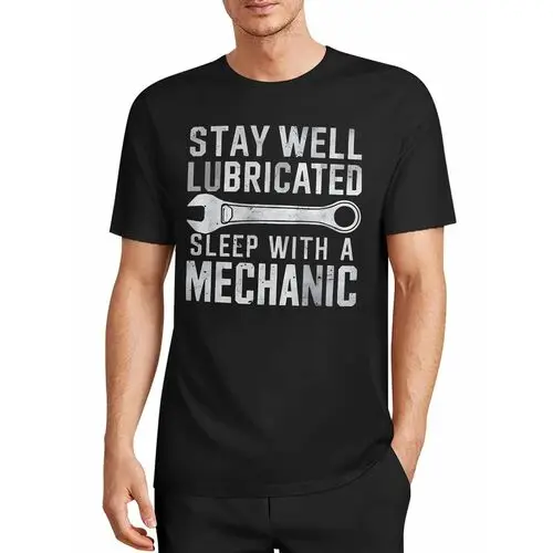Vintage Wrench Fun Slogan Auto Mechanic Black Workwear T-Shirt