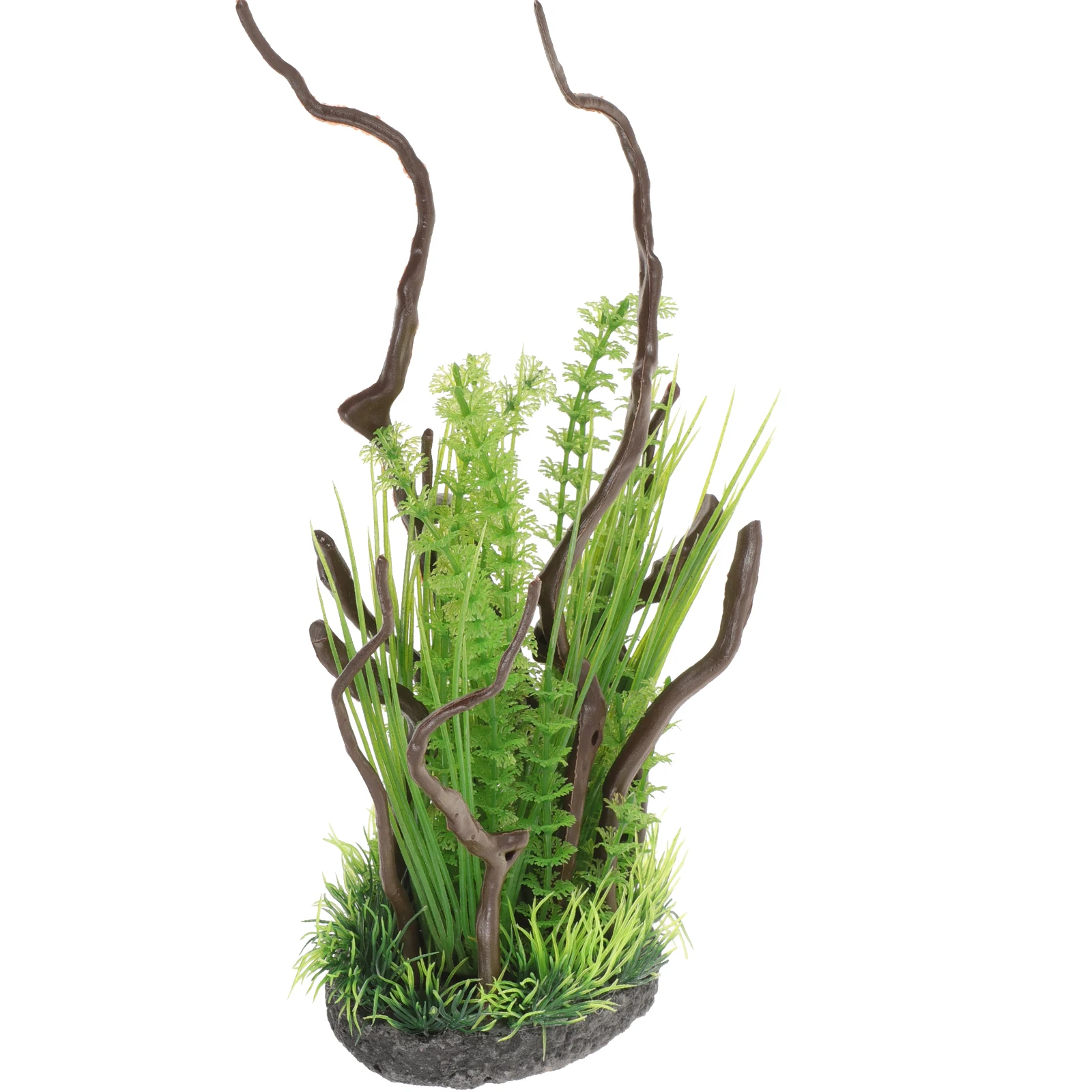 

Simulated Aquatic Plants Realistic Resin Artificial Grass Faux Fish Tank Decorations Aquarium Plant Decors Lifelike Appearance
