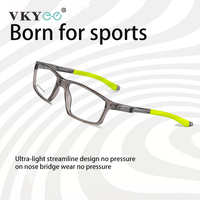 VICKY Geometry Sports Men Women Running Anti-dropout Reading Glasses TR90 Prescription Anti Blue Light Myopia Customized 9804