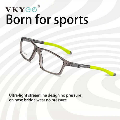 VICKY geometría deportes hombres mujeres corriendo gafas de lectura anti-caída TR90 prescripción Anti luz azul miopía personalizado 9804