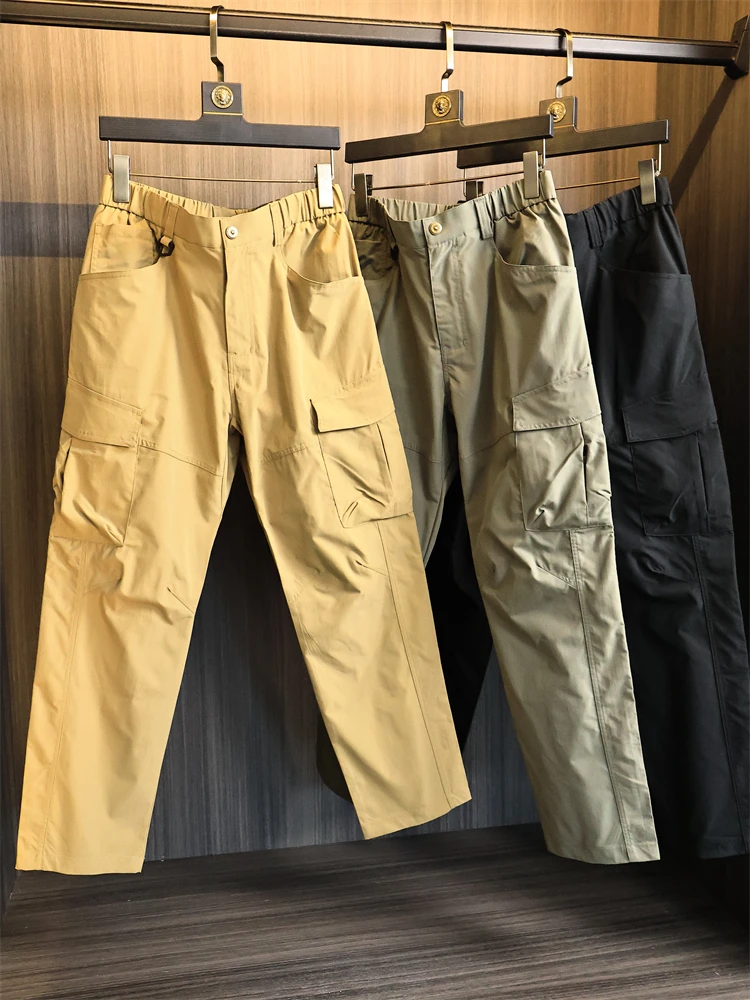 

Мужские водонепроницаемые повседневные брюки для улицы, осенние брюки Faion Ci Sle с прямыми штанинами Spor для отдыха с большими кетами