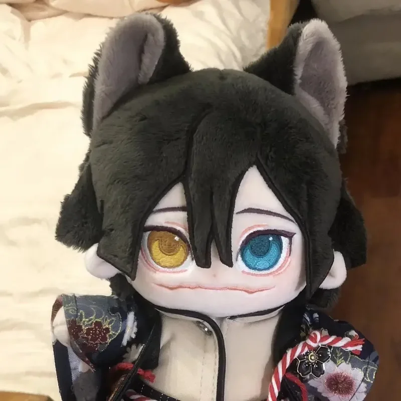 Demon Slayer Mitsuri Kanroji Cosplay Boneca, Cute Cartoon Soft Sady, Troque de roupa, Travesseiro, Presentes de aniversário, 20cm