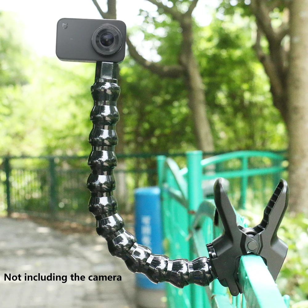 Flexible Gooseneck Mount Holder Monopod with Clamp for Gopro Hero DJI OSMO SJcam Action Cameras Mobile Phones