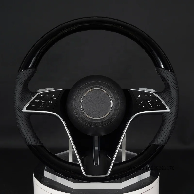 C217 W211 W212 W221 W222 S63 C63 GLA45 C43 SLC لـ - W204 W205 CLA GLA 45 عجلة قيادة من ألياف الكربون #1