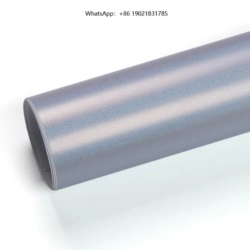 Misty Grey Purple Gloss PET 6.5mil Car Wrap Vinyl 1.52 X 16.5m Air Release Self Healing