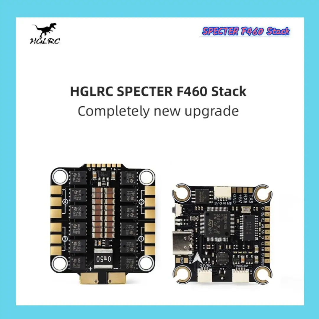 

HGLRC SPECTER F460 Stack F405 V2 FC MPU6000 GYRO ESC 60A FPV Freestyle DIY Parts