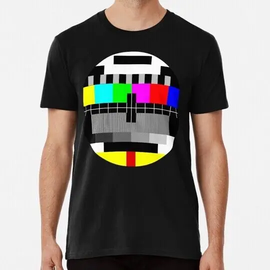 90 s Tv Test Pattern S to 5XL Made in the USA T-Shirt