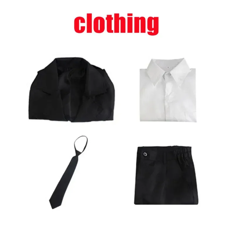 أنيمي بالمنشار رجل دينجي تأثيري حلي الدعاوى السوداء زي غير رسمي الشيطان هنتر هالوين كرنفال ملابس للحفلات #4