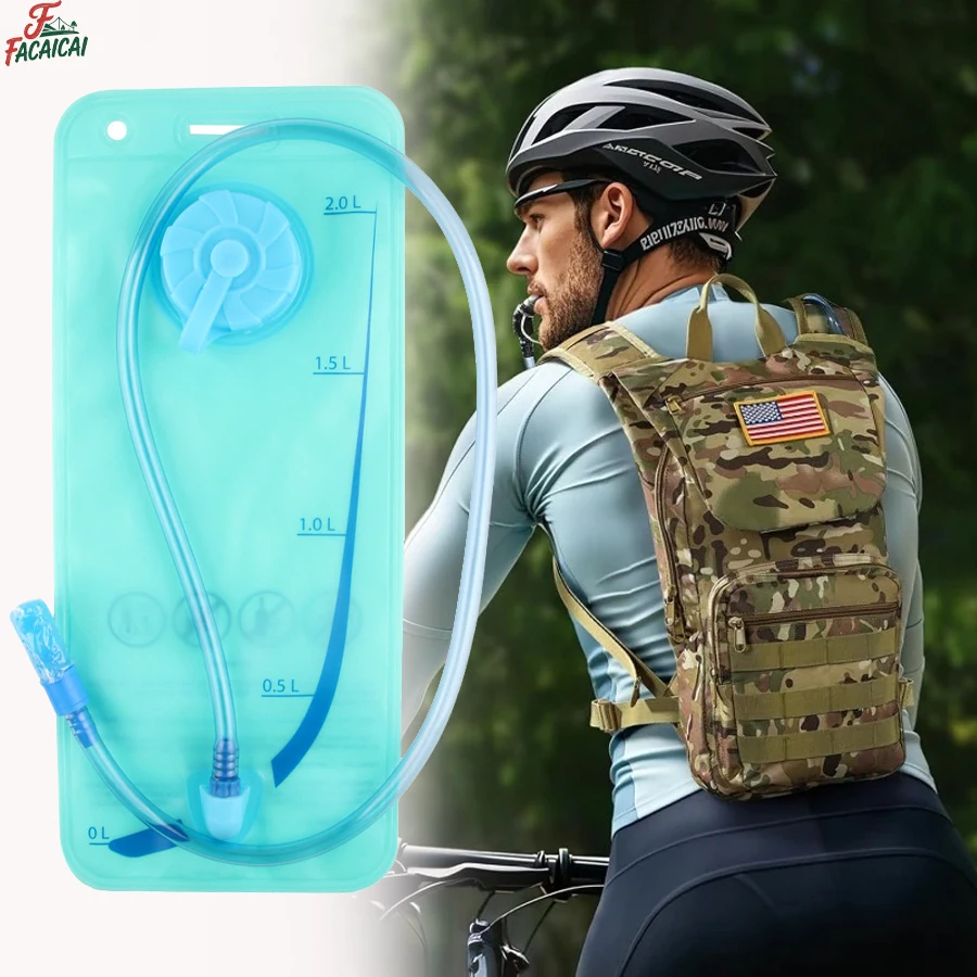 

2L-3L Portable Cycling Water Bladder - Leakproof, Foldable Hydration Pack for Outdoor Travel & Hiking