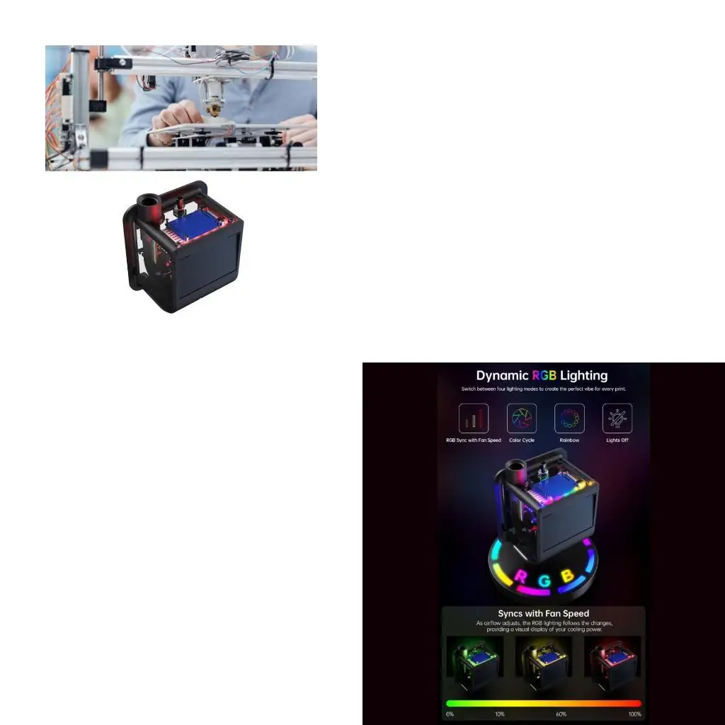 

652F Air Blower Fan Easy Installation For 3D Printers Adjustable Speed