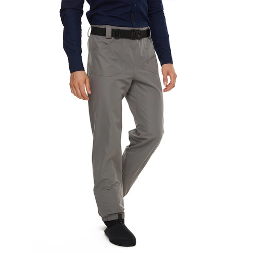 Imagen 2 del producto Botas de pesca para hombre, pantalones para vadear en la cintura, tela impermeable de tres capas con calcetines de neopreno en día frío