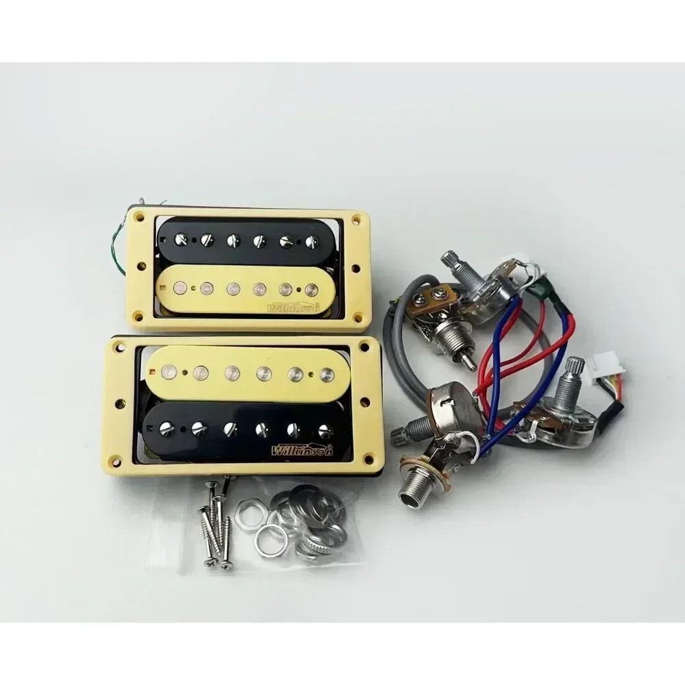 

Hot-selling Guitar Accessories pickup double coil ceramic electric guitar 4C wire zebra color