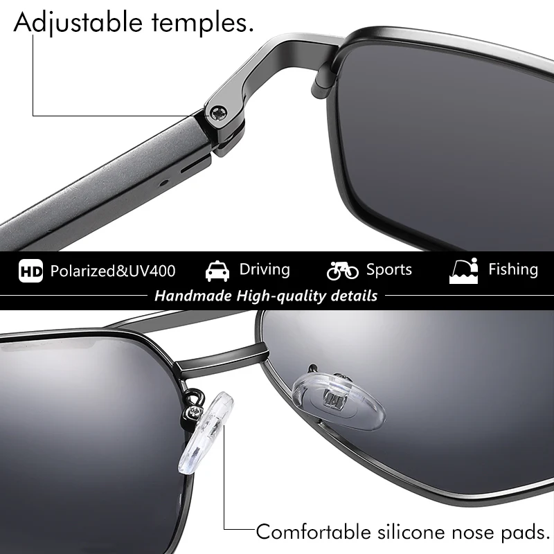 Top Aluminum Men\'s Sunglasses Polarized for Male Photochromic Day Night Vision Driving Sun Glasses Women gafas de sol de hombre