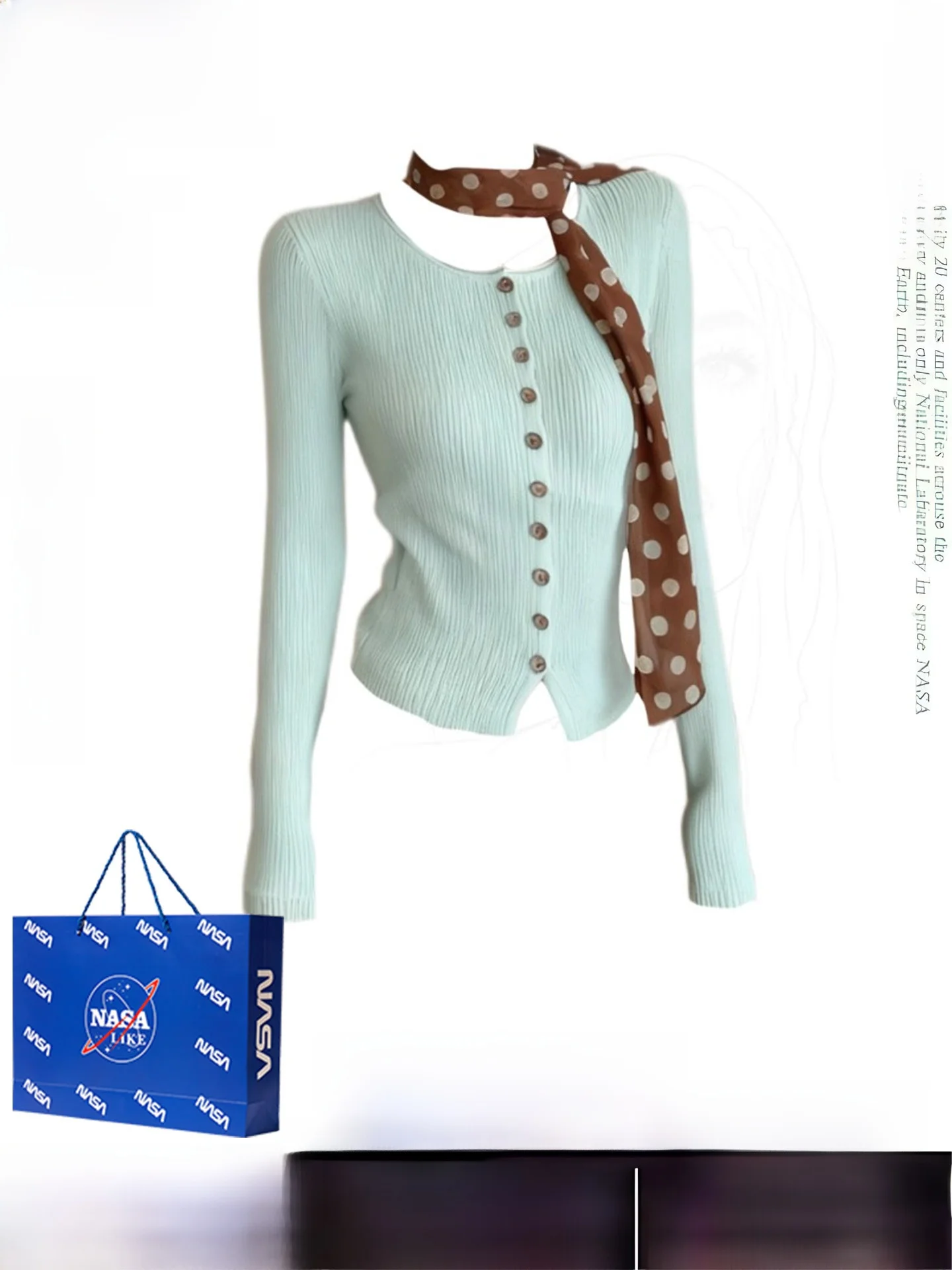 

Ретро-корейский вязаный кардиган с коротким рукавом для женщин, приталенный, из тонкой пряжи, топ-футболка для осеннего сезона