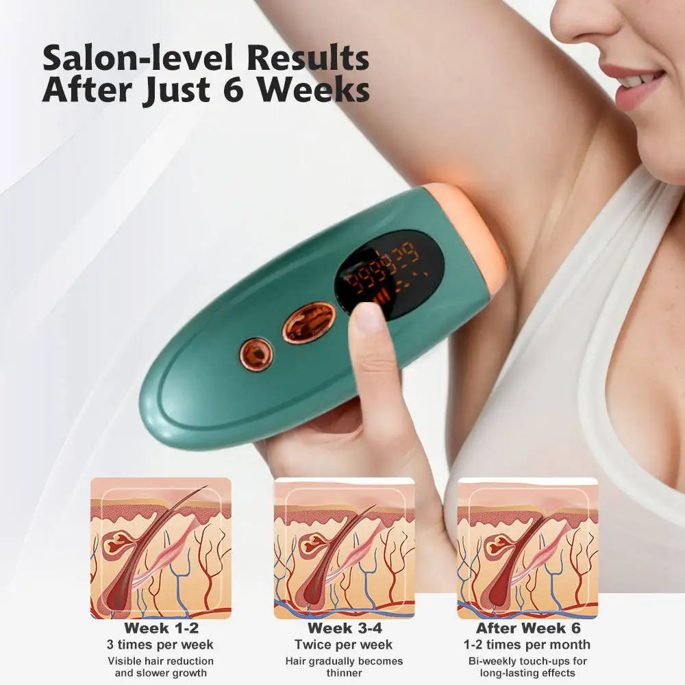 

Laser Hair Removal Permanent Malay IPL Epilator Ice Cool Painless Depilador a Laser 500000 Flashes Face Body Epilator