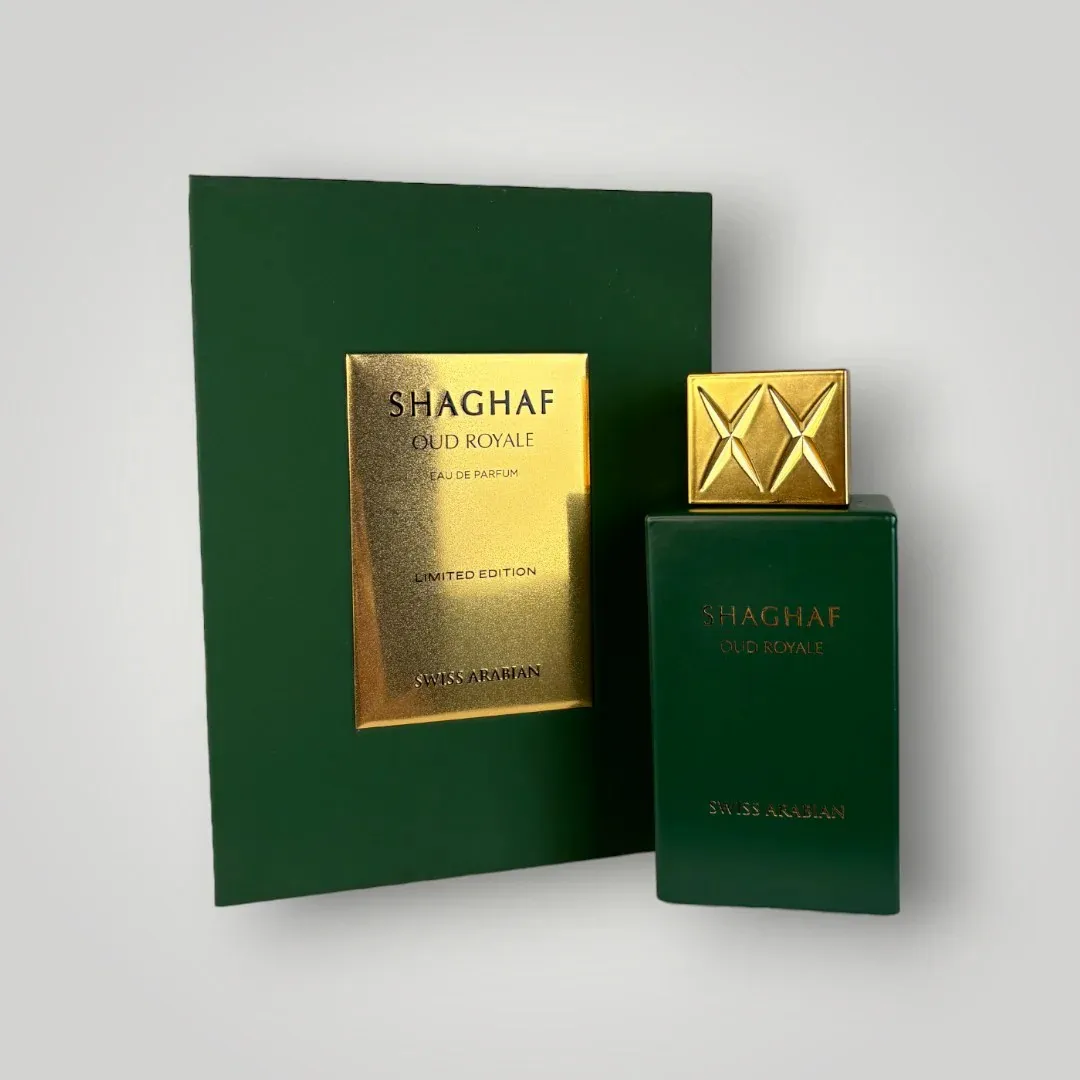 

Swis Orient Shagaf Oud Royale Eau de Parfum Spray – Spicy Aromatic Unisex Perfume – Notes of Saffron & Lavender – 2.5 oz