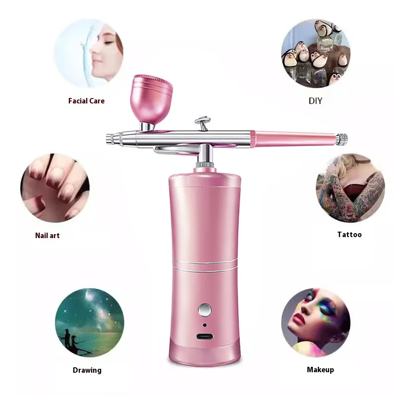 

Electric Spray Gun and Airbrush Kit for Model Painting, Acrylic Paint, Figure Coloring, Nail Art Spraying