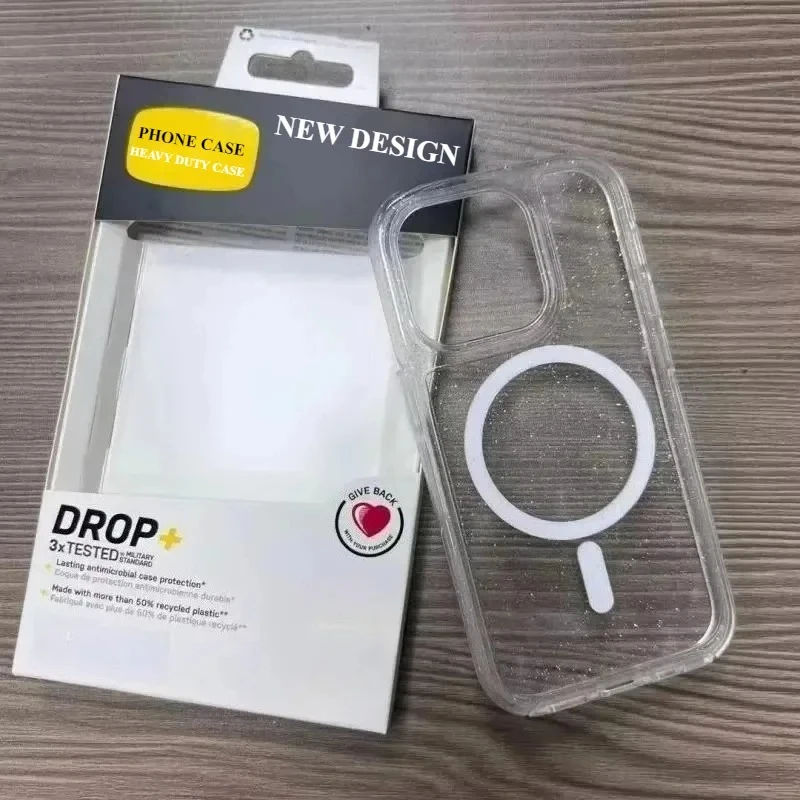 Ott Anti-drop Protection Case Box for MagSafe Series Symmetry for IPhone17 Air 12 13 14 15 16 Pro Max Heavy Duty Magnetic Case