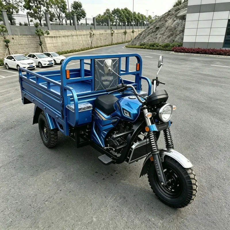 for African Cargo Three-Wheeled Motorcycle Large-Load Trike Agricultural Commercial Transport Vehicle Export Low