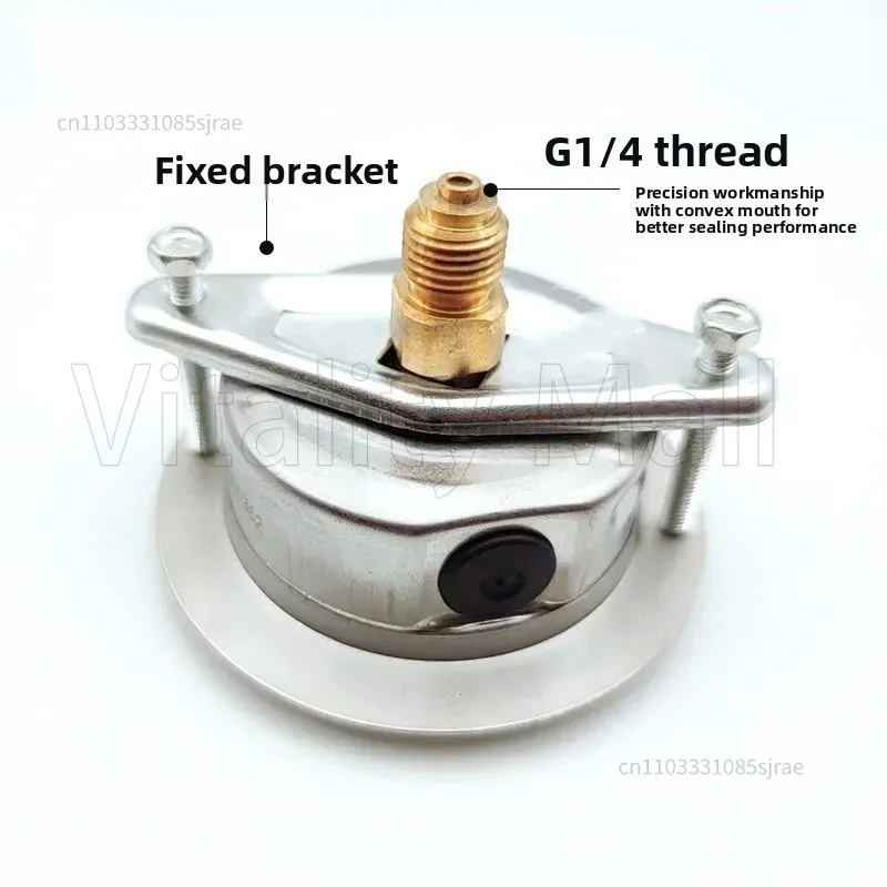 

German imported oil pressure gauge molding machine seismic pressure gauge 60/25/40Mpa axial 1/4 tooth