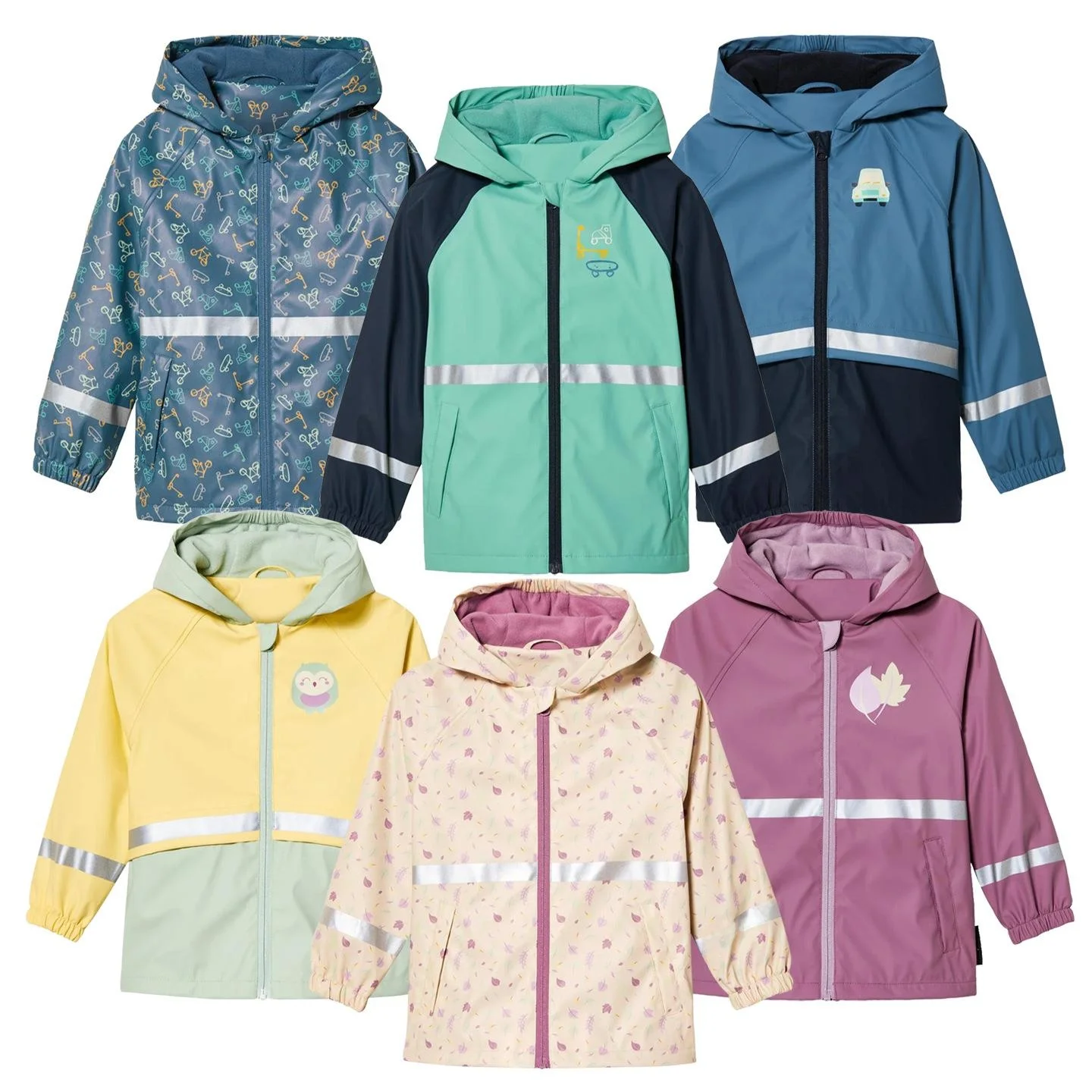 

Children's Fleece Lined Raincoat Spring Autumn Separate Body Waterproof Nursery Boys Raincoat Jacket Snow Brand