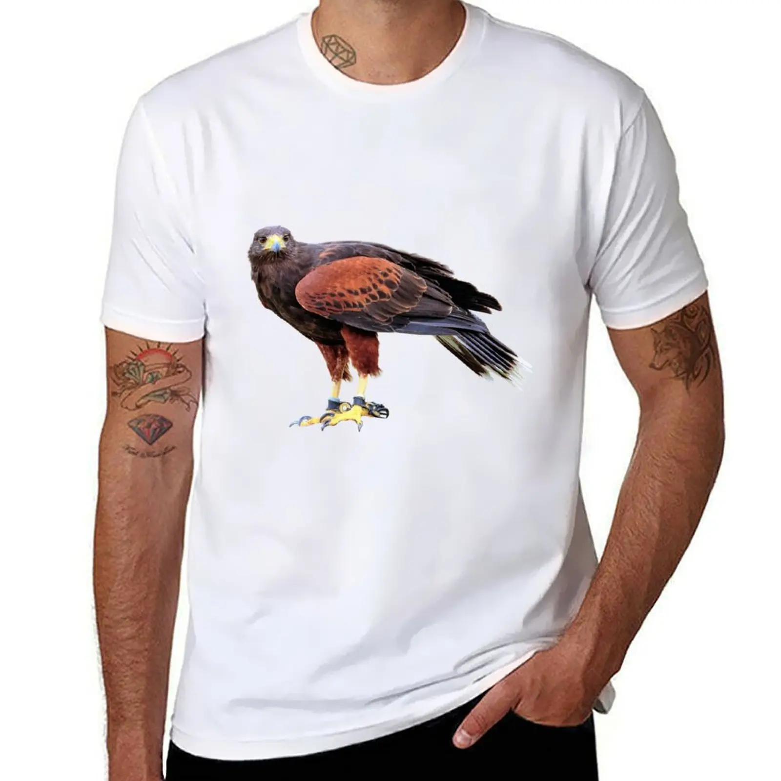 

Футболка Harris Hawk, мужские футболки для мужчин, футболки с принтами, футболка