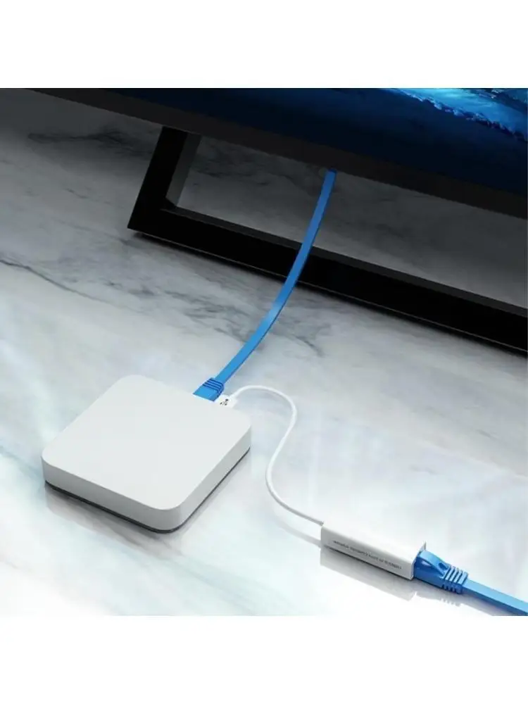 Y1UB USB2.0 to Ethernet RJ45 Adapter Gigabit Networking Adapter Supporting 10/100Mbps for Desktop Tablets