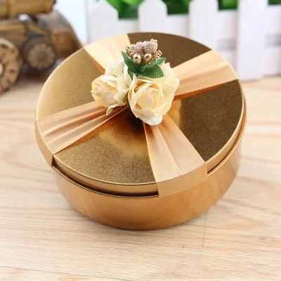 10/20Pcs/lot Gold  square Gift Candy Box Square  Chocolate Bags Boxes Wedding Favor Party Event Decoration caja de dulces