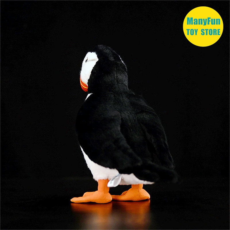 Puffin Plush ของเล่น High Fidelity Loomery Plushie Auk Peluche เหมือนจริงตุ๊กตาสัตว์จําลองตุ๊กตาคาวาอิของเล่นของขวัญ