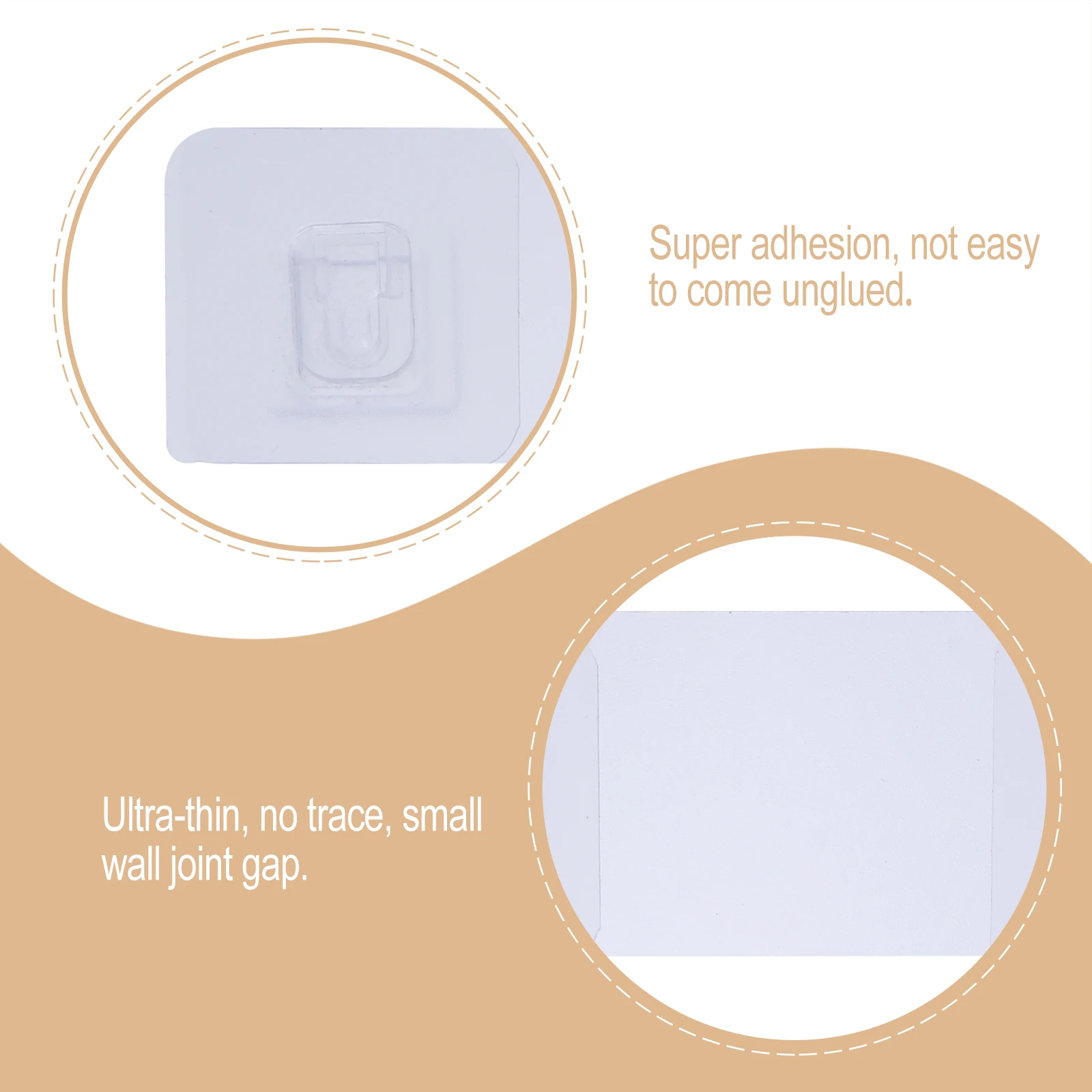 

30Pcs Wall-Mounted Storage Buckles Super Adhesive No Trace Ultra-Thin Stickers for Any Smooth Surface Easy Install Remove