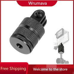 360 stopni ze stopu aluminium mocowanie do statywu Adapter do GoPro bohater 12 11 10 9 8 7 6 5 4 + 3 DJI xiaoYi SJcam AKASO kamery akcji