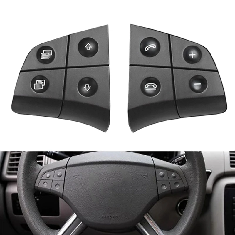 Car Multifunction Steering Wheel Control Switch Button For Mercedes Benz W164 W245 W251 ML GL B R Class