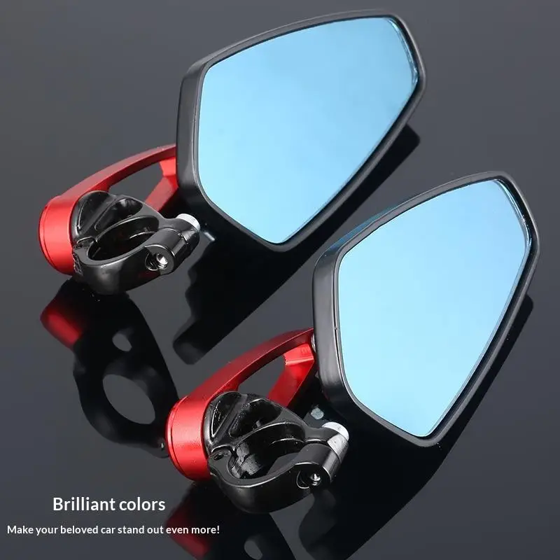 【CMO】1 Pair Aluminum Alloy Motorcycle Rearview Mirrors Universal Scooter Bar End Handlebar Mirror Rear View Mirror Accessories