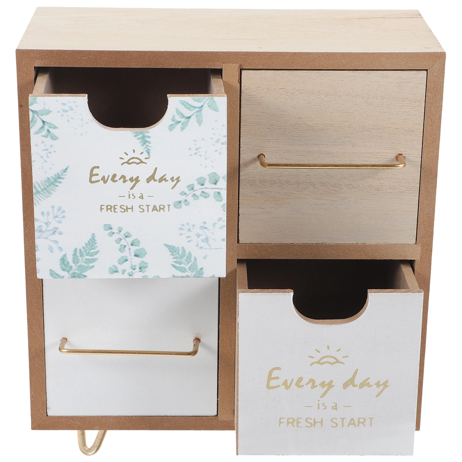 

Wooden Drawer Style Storage Box Desk ganizer for Bedroom Bathroom Tabletop Jewelry Makeup HOLDER Smooth Polishing Multi Function