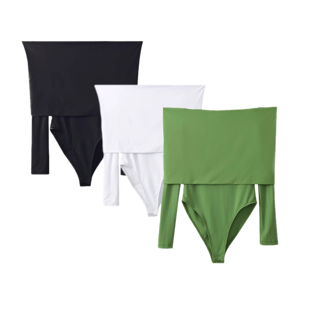 Rindu Traf 2024 Dameskledingwinkel Met Één Schouder En Lange Mouwen En Een Goedkope Dameskledingwinkel Met Lange Mouwen