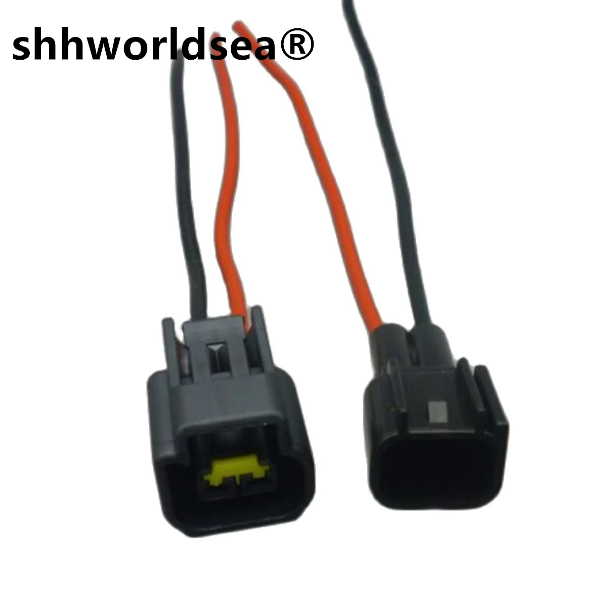 

shhworldsea 2 Pin Automotive connector harness Ignition Coil Wire Harness plug FW-C-2F-B FW-C-2M-B for Ford Focus