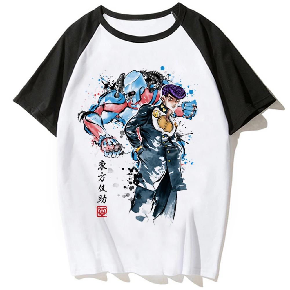 Jojo Bizarre Adventure t shirt women streetwear comic Japanese top girl anime designer clothing