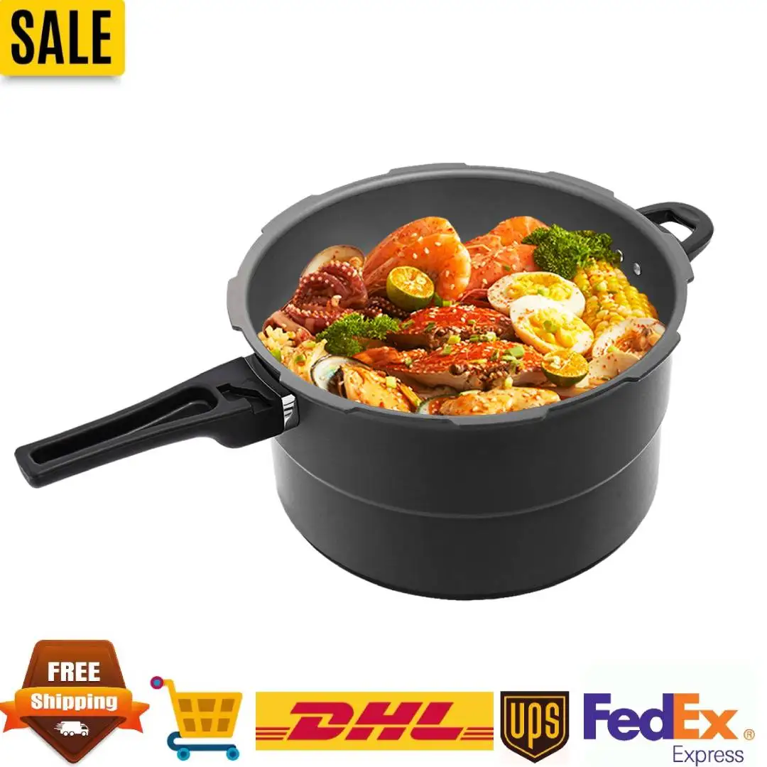 

Утолщенная скороварка из алюминиевого сплава 80 кПа, 11 л/2,91 галлонов, кастрюля для быстрого приготовления, безопасная взрывозащищенная, подходит для индукции