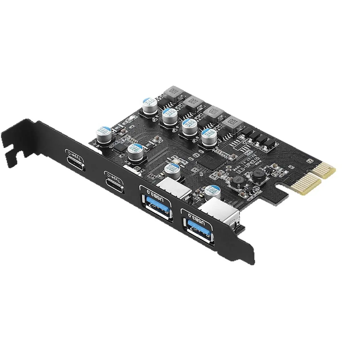 A32I PCI Express Card 2 Port USB/ USB C 5Gbps USB3.2 Gen1 USB3.0 PCIE Card Expansion Add on Card Adapter for /Linux