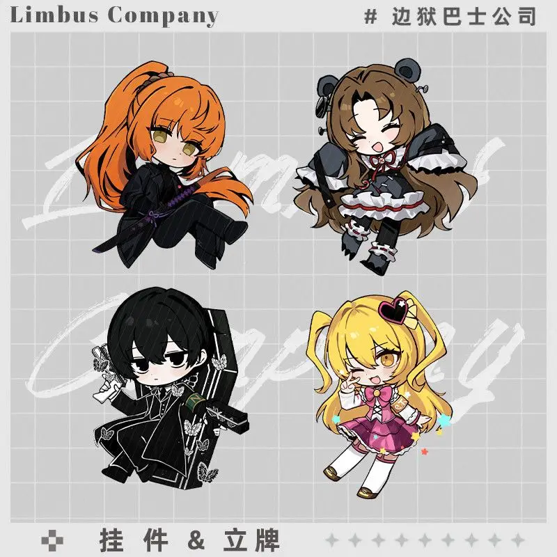 LimbusCompany Acrylic Standee Keychain Dante Faust Yi Sang Ryoshu Meursault Club Desk Tabletop Ornament Anime Convention Merch