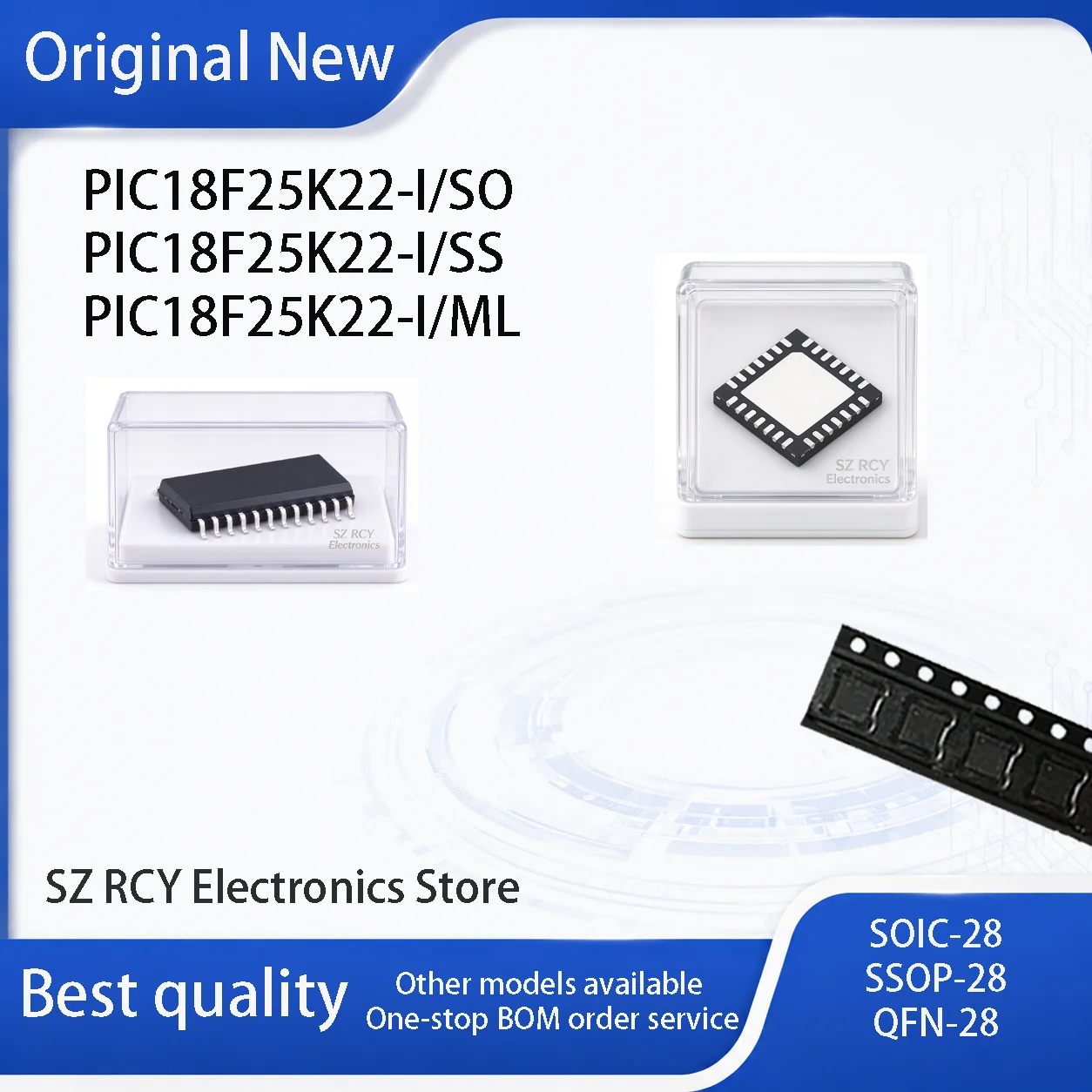 (2-30 PCS) PIC18F25K22-I/SO PIC18F25K22-I/SS PIC18F25K22-I/ML PIC18F25K22 -I/SO -I/SS 18F25K22 -I/ML MCU IC CHIP