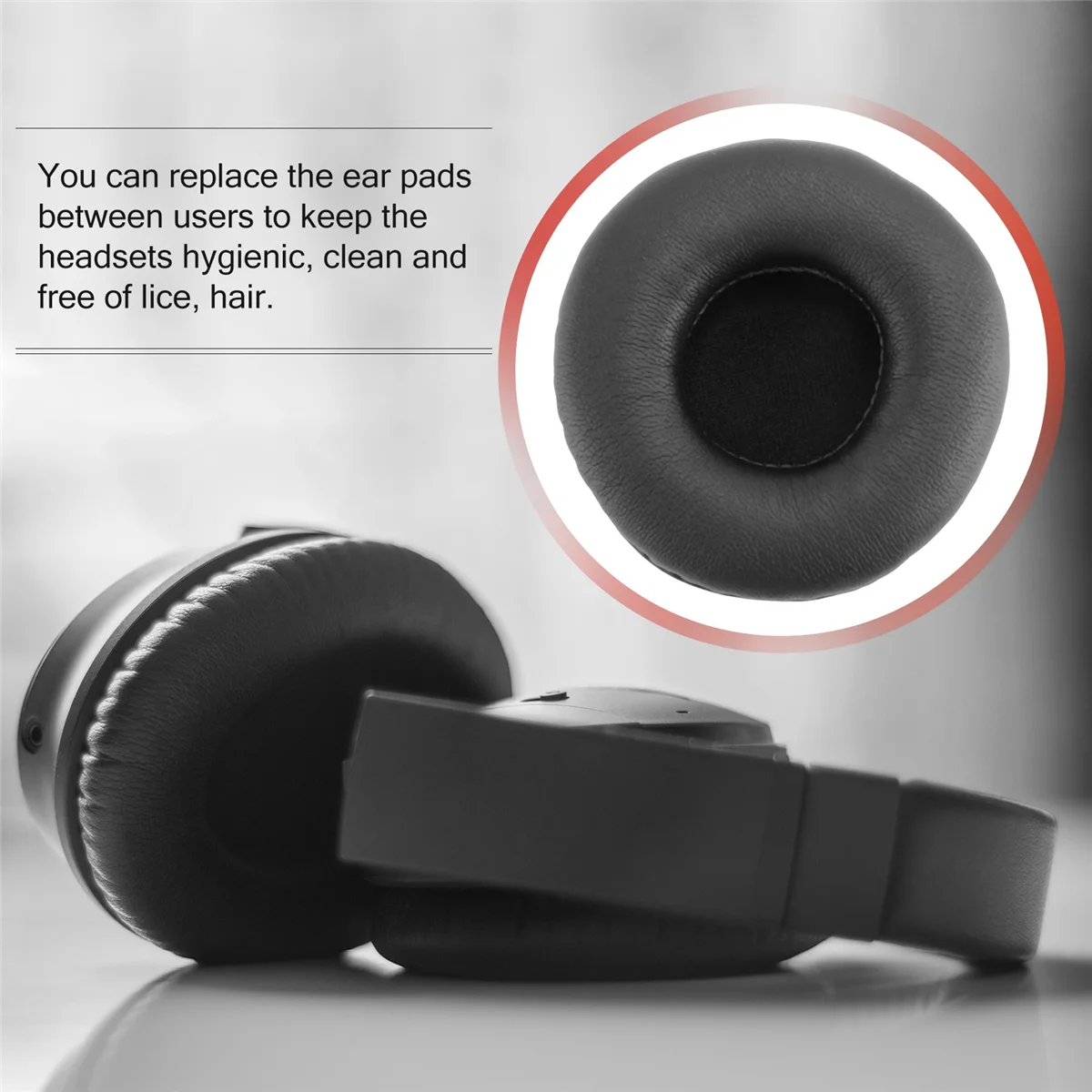 Almofadas de Substituição para Auscultadores, Almofada para a Maioria dos Modelos de Auscultadores, AKG,HifiMan,ATH,Philips,Fostex,Sony,Beats by, 65mm