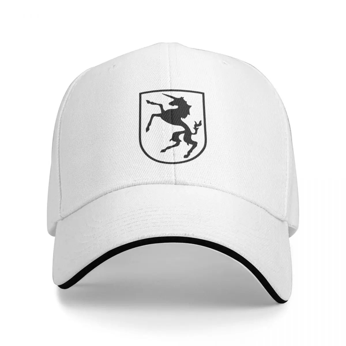 Kriegsmarine U-boat U-1195 - Prancing Unicorn - Clean Style Baseball Cap Cosplay Fluffy Hat Custom Cap Mens Caps Women's