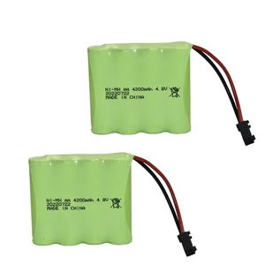 Ni-MH AA-Batterie mit SM-Stecker, 4,8 V, 4200 mAh, RC-Spielzeugladegerät, Autos, Tanks, Roboter, Boote, Waffen, wiederaufladbar 12 Hauptverkaufsbatterie 4200mah - №12