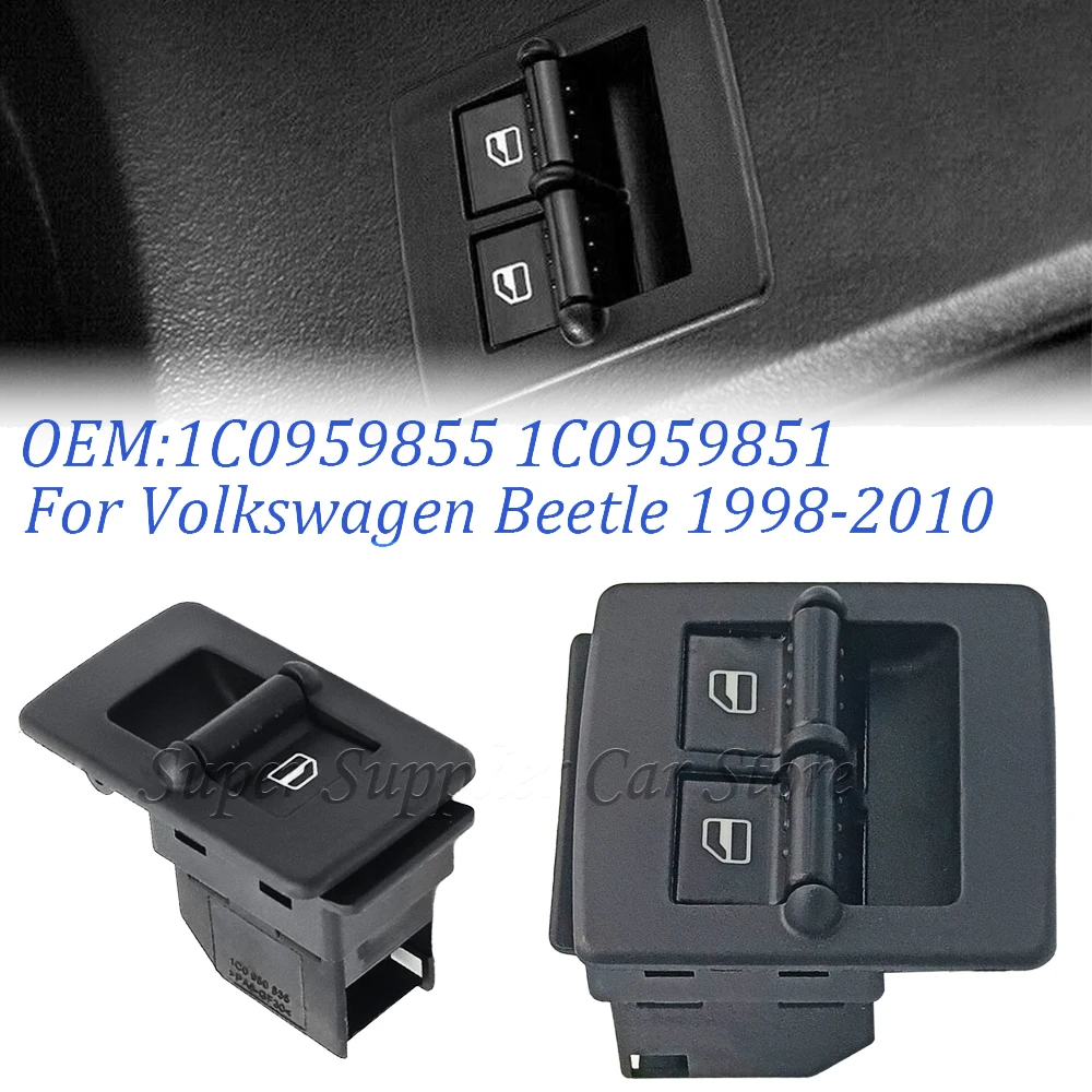 Window Switch Left / Right One Piece For 1998-2010 For VW Volkswagen Beetle Car Accessories 1C0959851 1C0959855 1C0959527