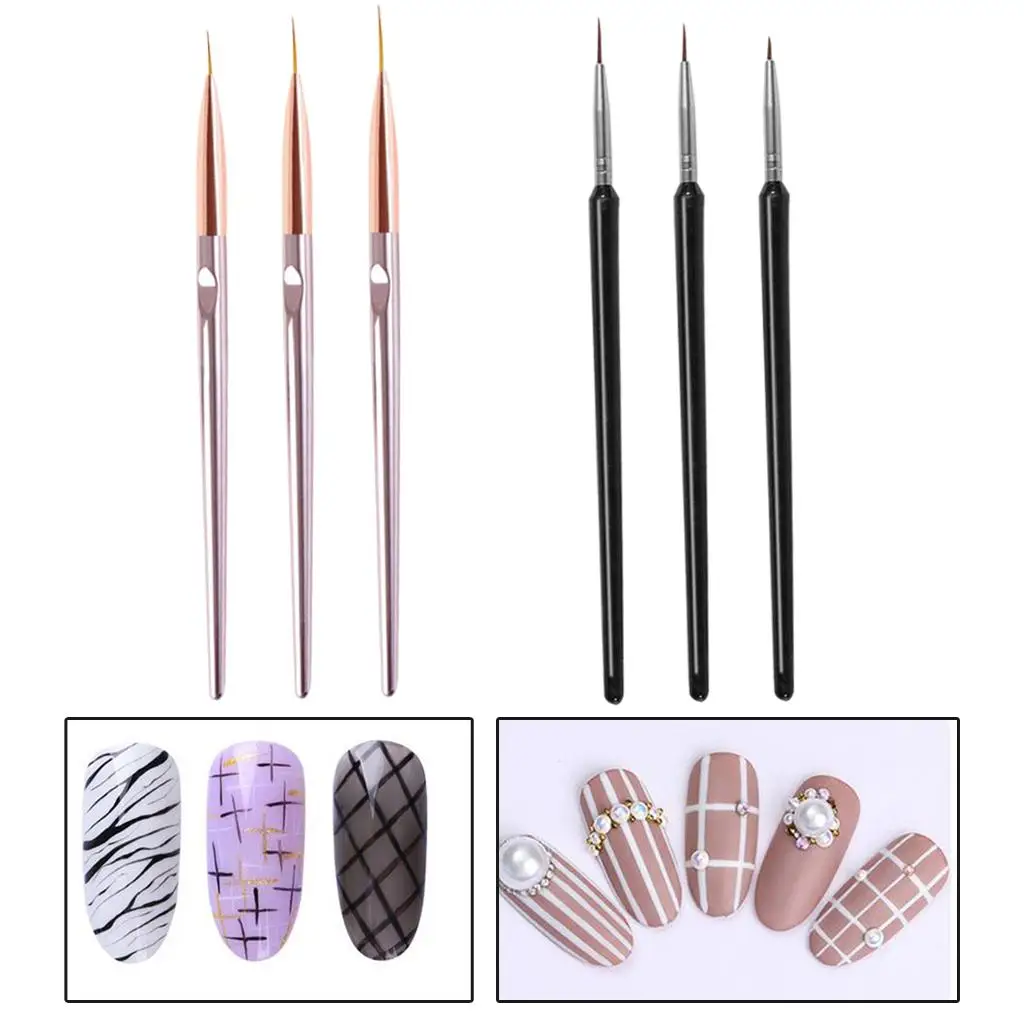 3 Set Painting Drawing Leaves Dotting Liner Salon Use Tips Builder