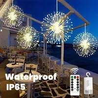 Hanging Firework Light 8 Mode Remote Control Battery Powered Fairy Light,Decoration Lights For Garden,Yard,Holiday,Wedding,Party