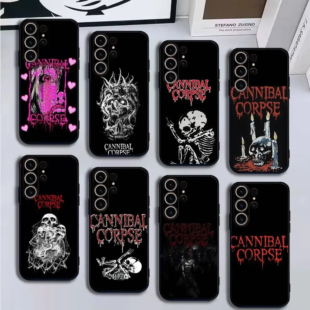 

Cannibal C-Corpse Rock Band Phone Case For SamsungS25,24,21,22,23,30,Ultra,20,Plus,Fe,Lite,Note,10,9,Soft Black Cover